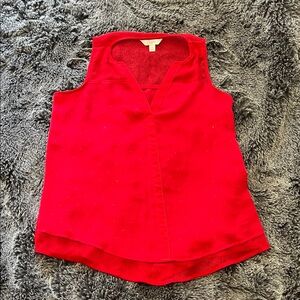 Candie's Vibrant Red Sleeveless Blouse